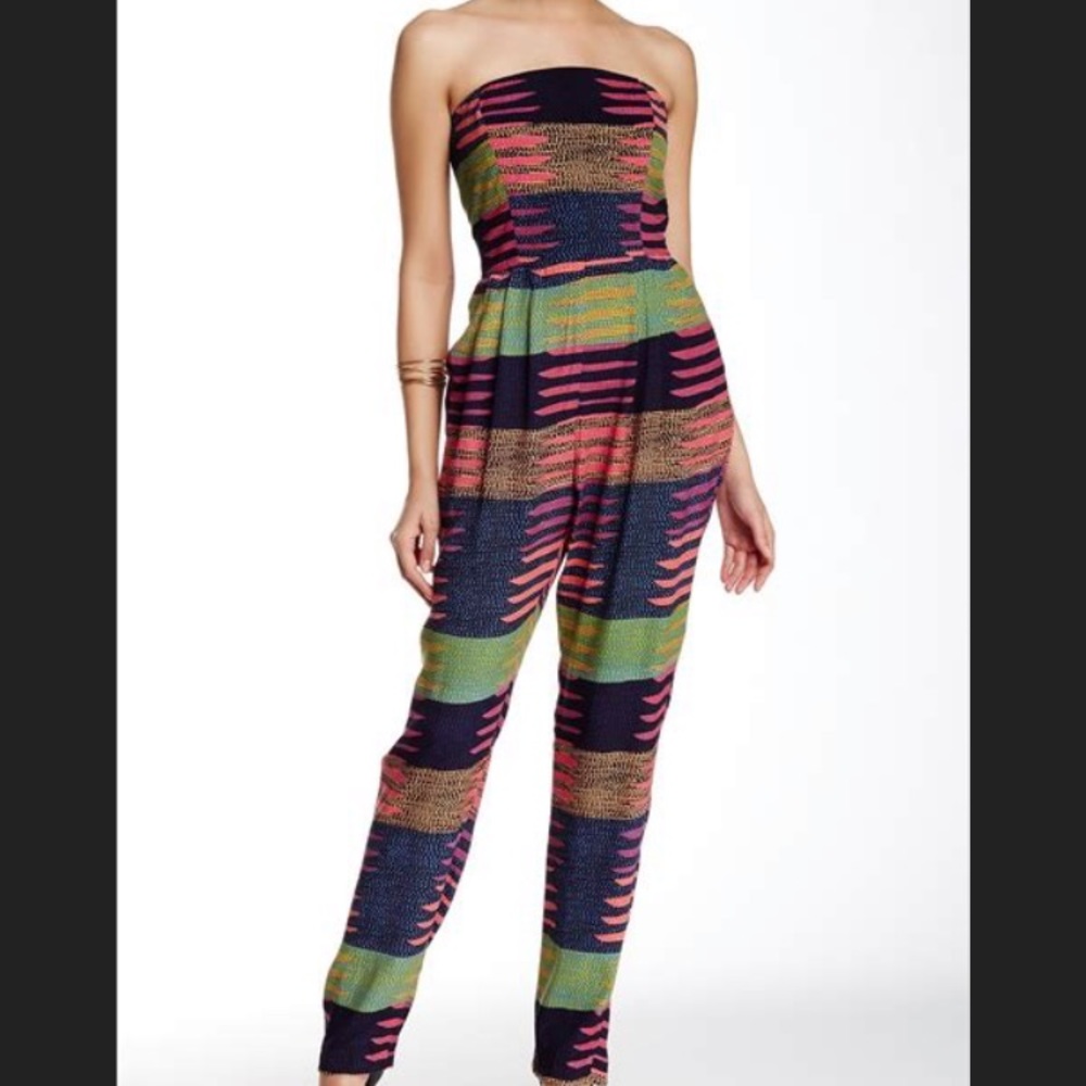 Mara Hoffman swim strapless jumpsuit, size 4